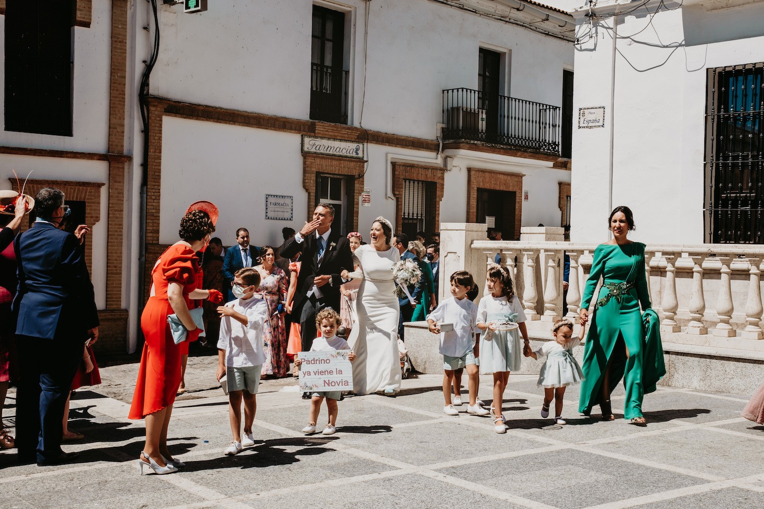 llegada novia con el padrino