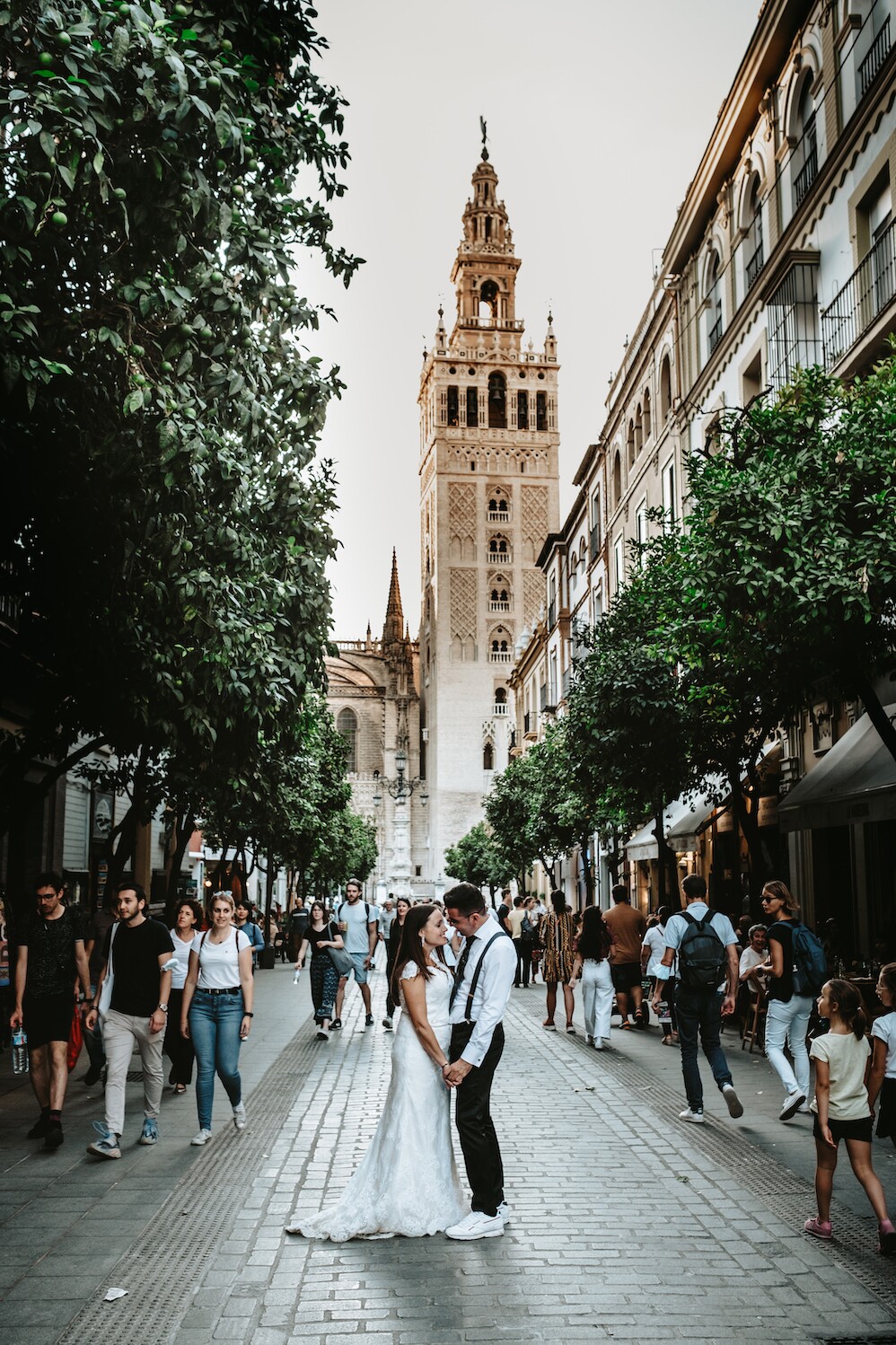 La giralda Sevilla reporrtaje novios