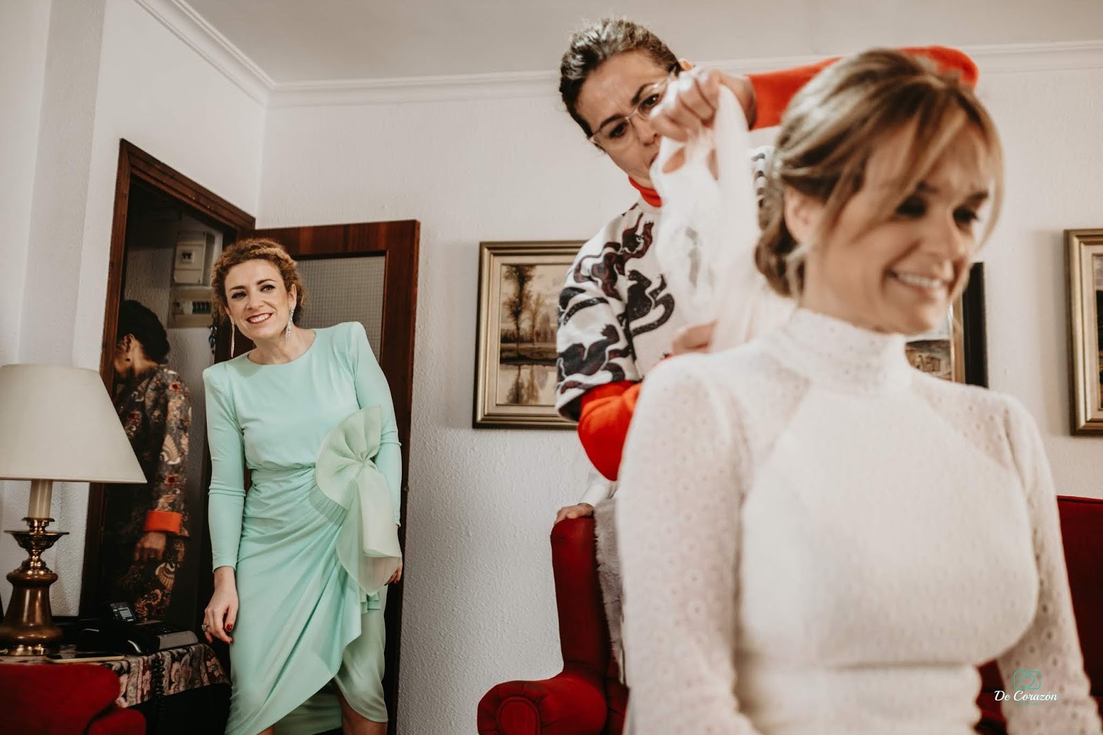 velo, peluquería, amigas