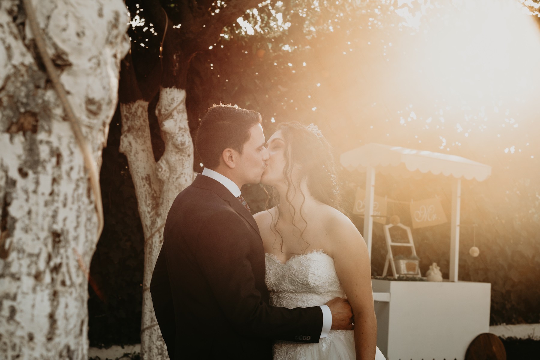 preciosa puesta de sol hacienda