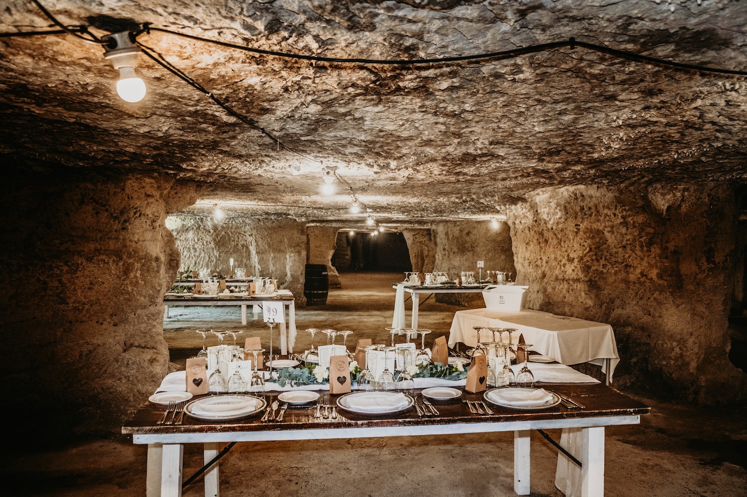 mesas celebración boda cuevas