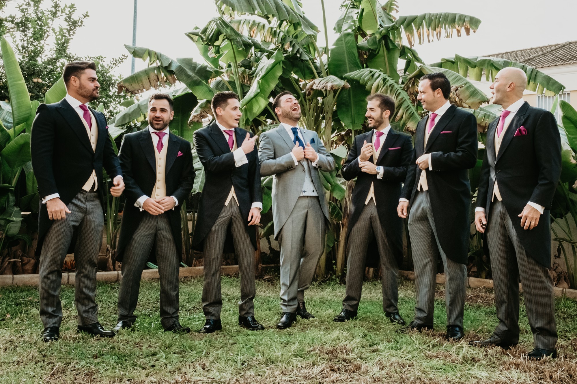 los amigos del novio